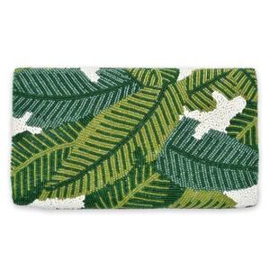 Classic Prep Monograms Half Barrel Beaded Envelope Clutch Banana Leaf - One Size
